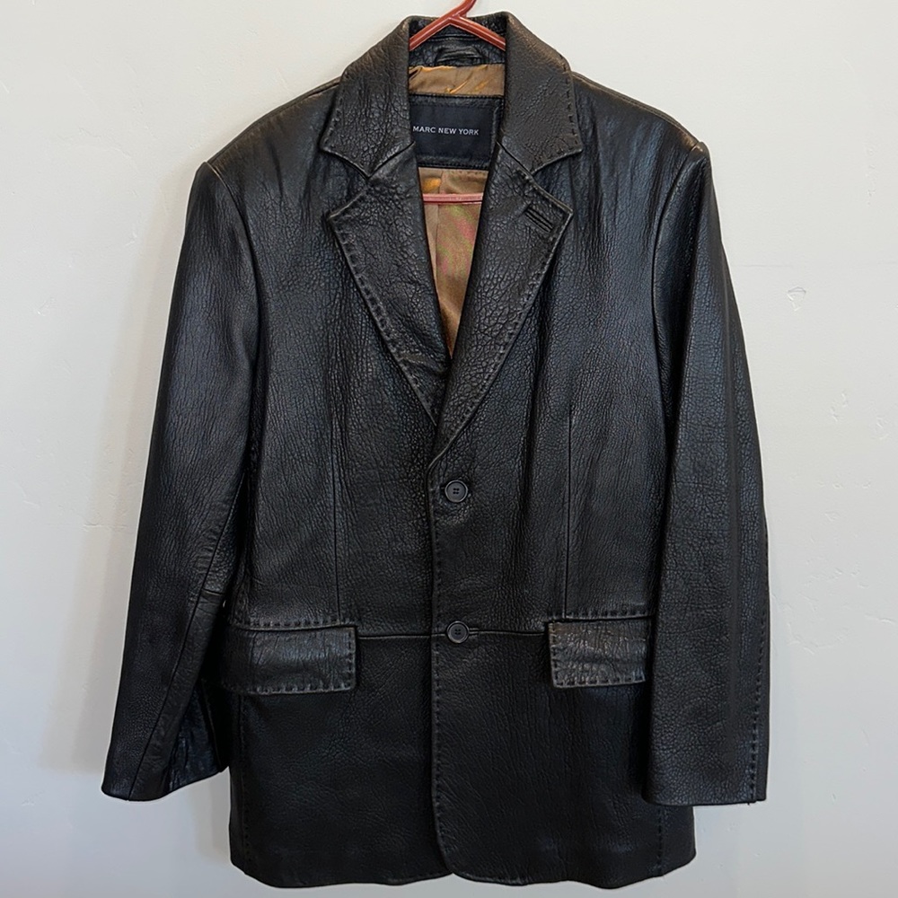 Marc New York - 100% Leather Jacket - Excellent Condition - Size L